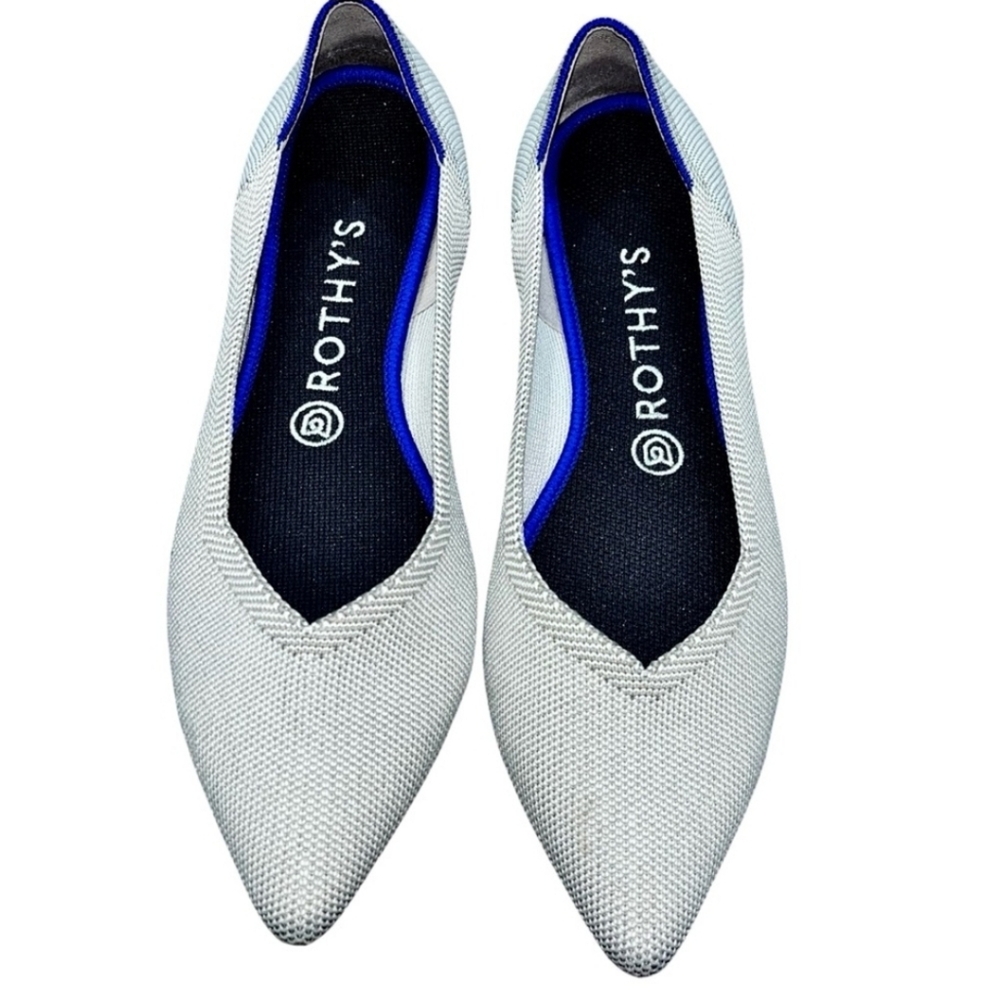 ROTHY'S The Point Cotton Knit Slip-On Ballet Flats
